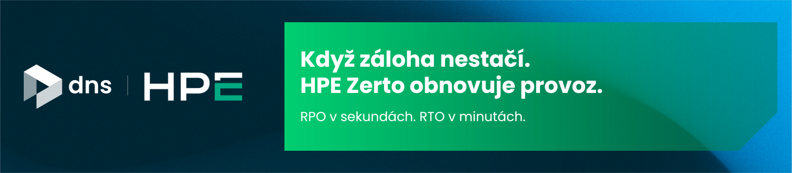 HPE Zerto, moderní přístup k disaster recovery