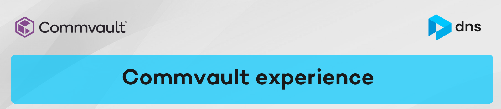 Commvault experience