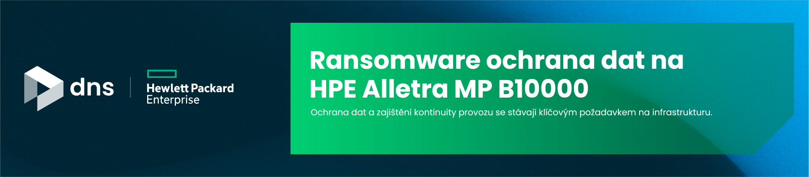 Ransomware ochrana dat na HPE Alletra MP B10000