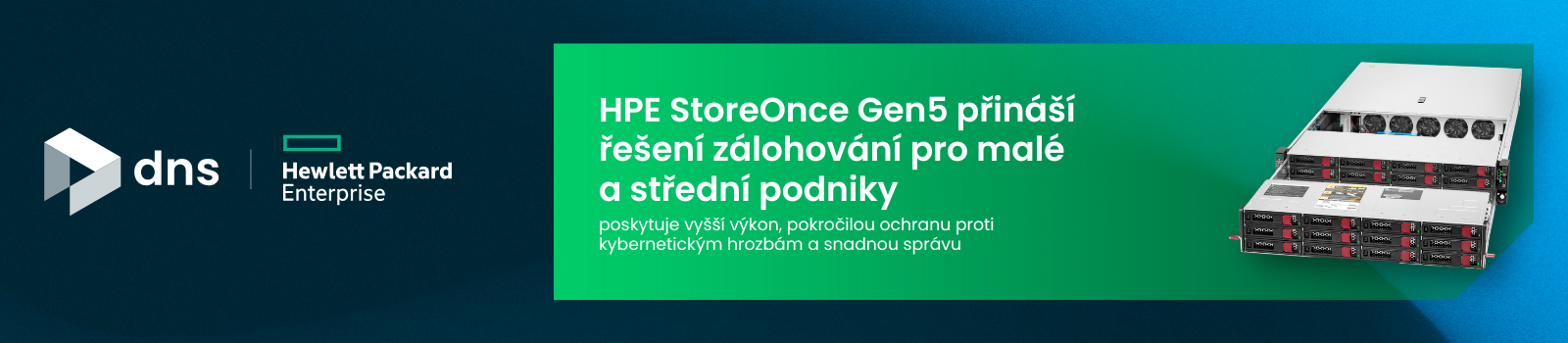HPE StoreOnce Gen5 přináší řešení zálohování pro malé a střední podniky